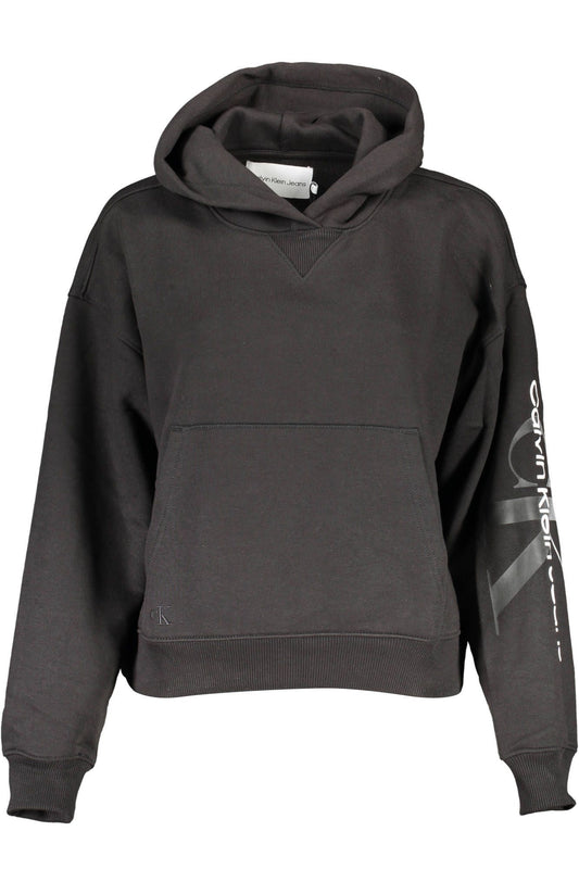 Black Cotton Women Sweater