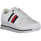 White Polyester Women Sneaker