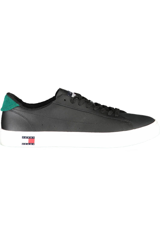 Black Recycled Polyester Men Sneaker
