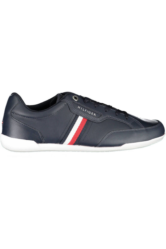 Blue Polyester Men Sneaker