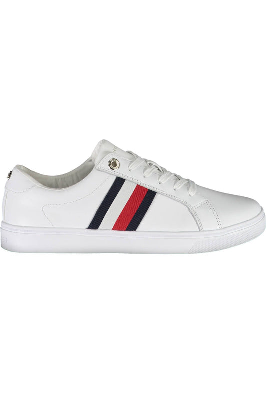 White Cotton Women Sneaker