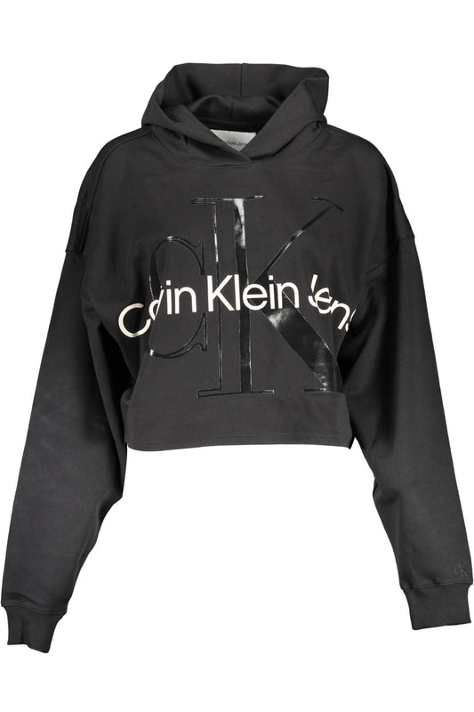 Black Cotton Women Sweater
