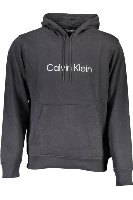 Black Cotton Men Sweater