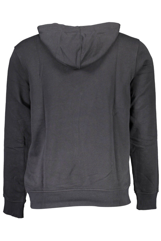 Black Cotton Men Sweater