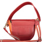 Red Polyester Women Handbag