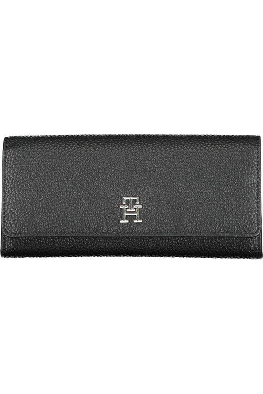 Black Polyurethane Women Wallet