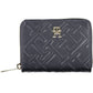 Blue Polyurethane Women Wallet