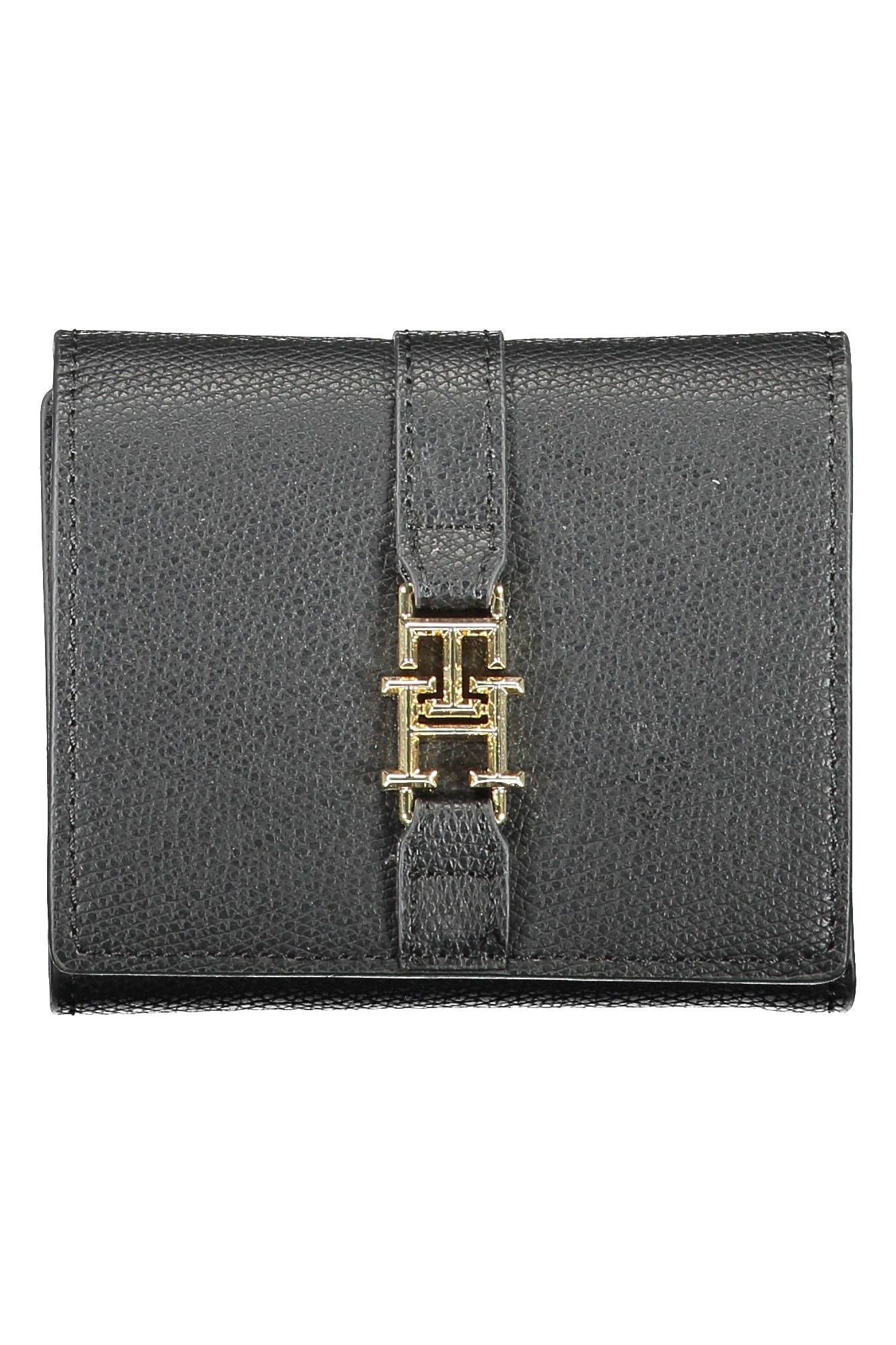 Black Polyurethane Women Wallet