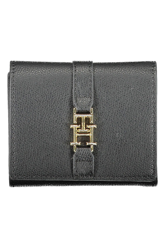 Black Polyurethane Women Wallet