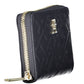 Blue Polyurethane Women Wallet