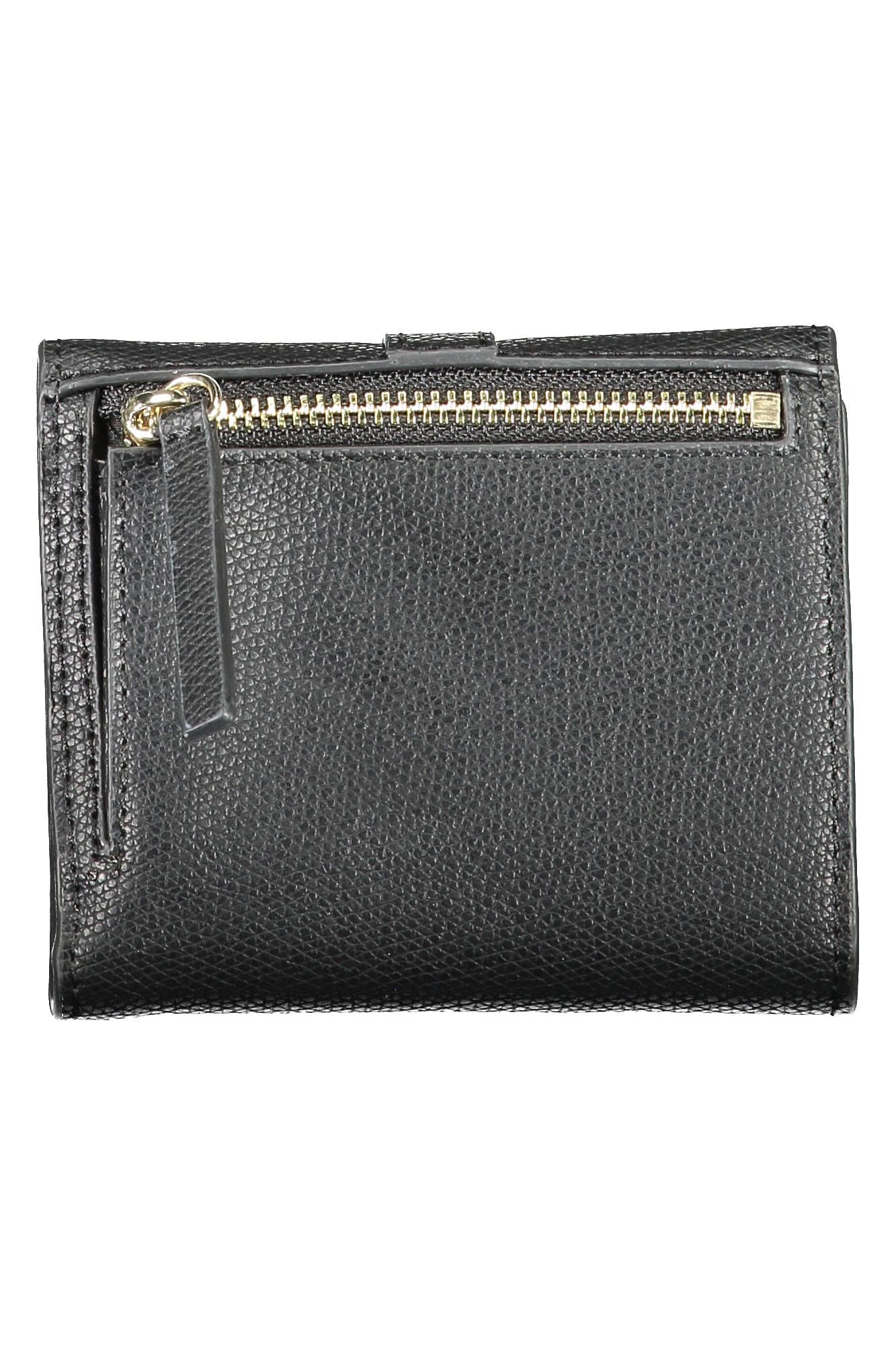 Black Polyurethane Women Wallet
