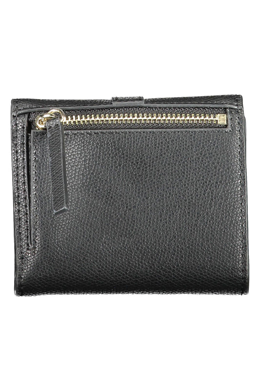 Black Polyurethane Women Wallet