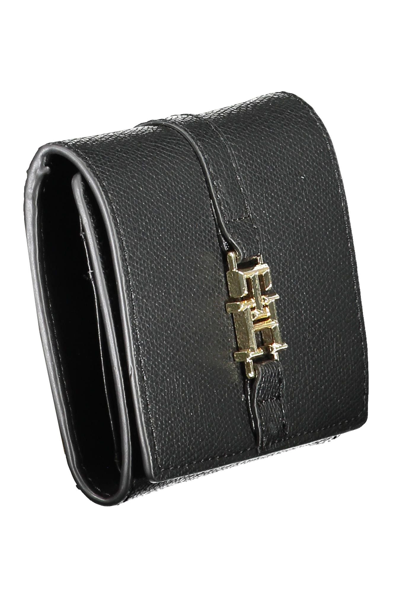 Black Polyurethane Women Wallet