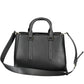 Black Polyester Women Handbag