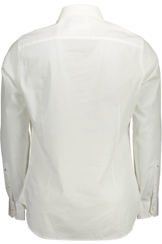 White Cotton Men Shirt