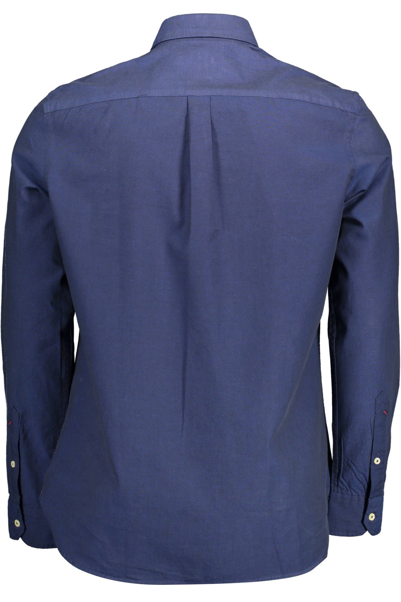 Blue Cotton Men Shirt
