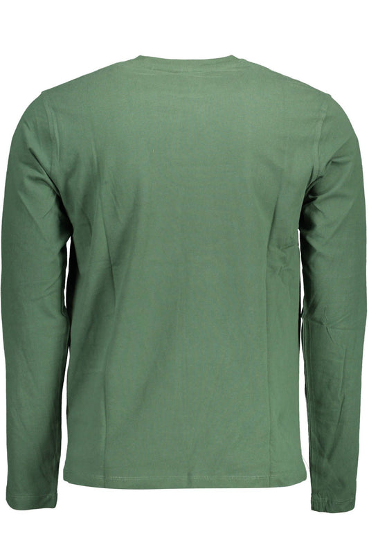 Green Cotton Men T-Shirt