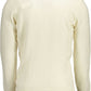 White Wool Men Sweater