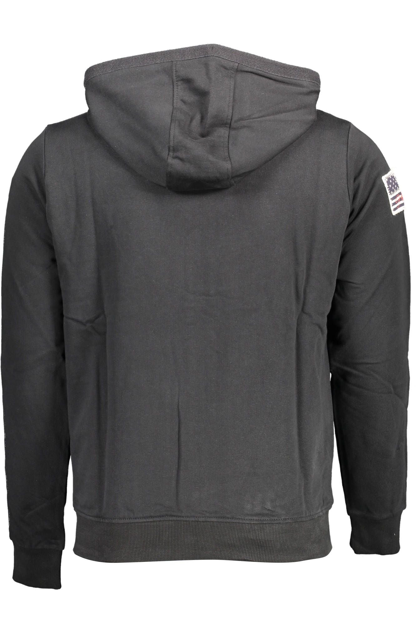 Black Cotton Men Sweater