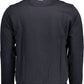 Blue Cotton Men Sweater