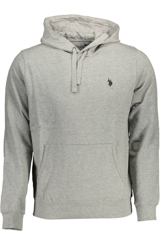 Gray Cotton Men Sweater