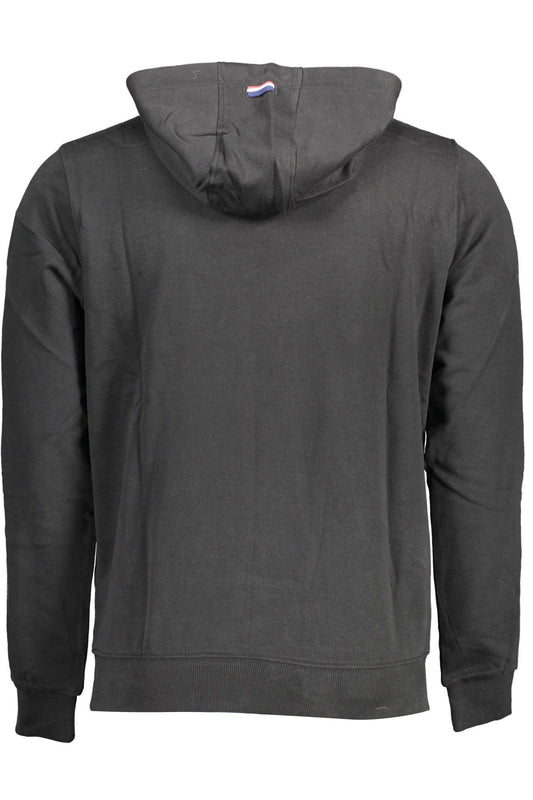 Black Cotton Men Sweater