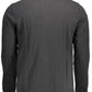 Black Cotton Men Polo Shirt