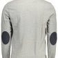 Gray Cotton Men Polo Shirt