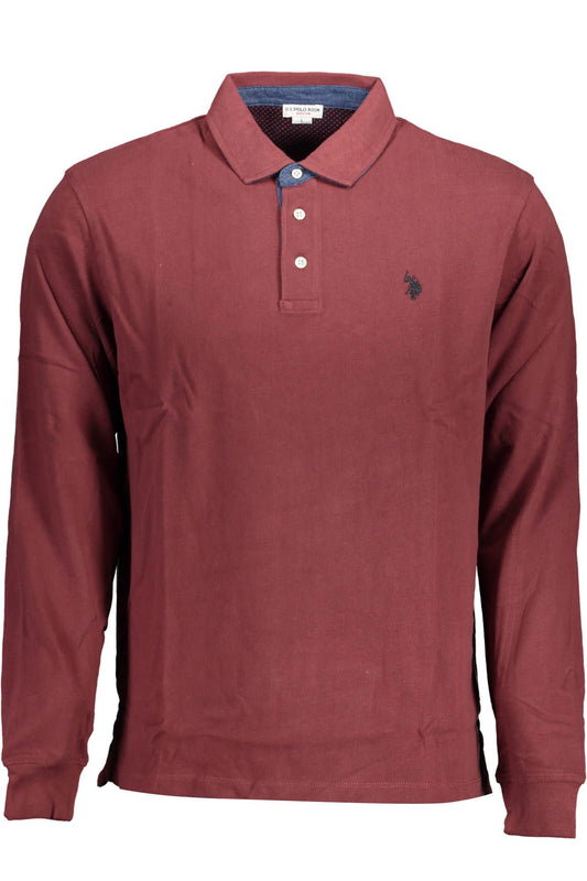 Purple Cotton Men Polo Shirt