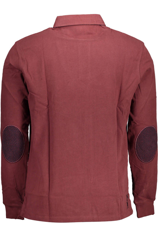 Purple Cotton Men Polo Shirt