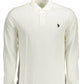 White Cotton Men Polo Shirt
