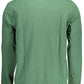 Green Cotton Men Polo Shirt