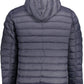 Blue Nylon Men Jacket