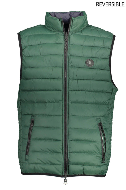 Green Nylon Mens Jacket