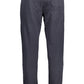 Blue Cotton Men Pant