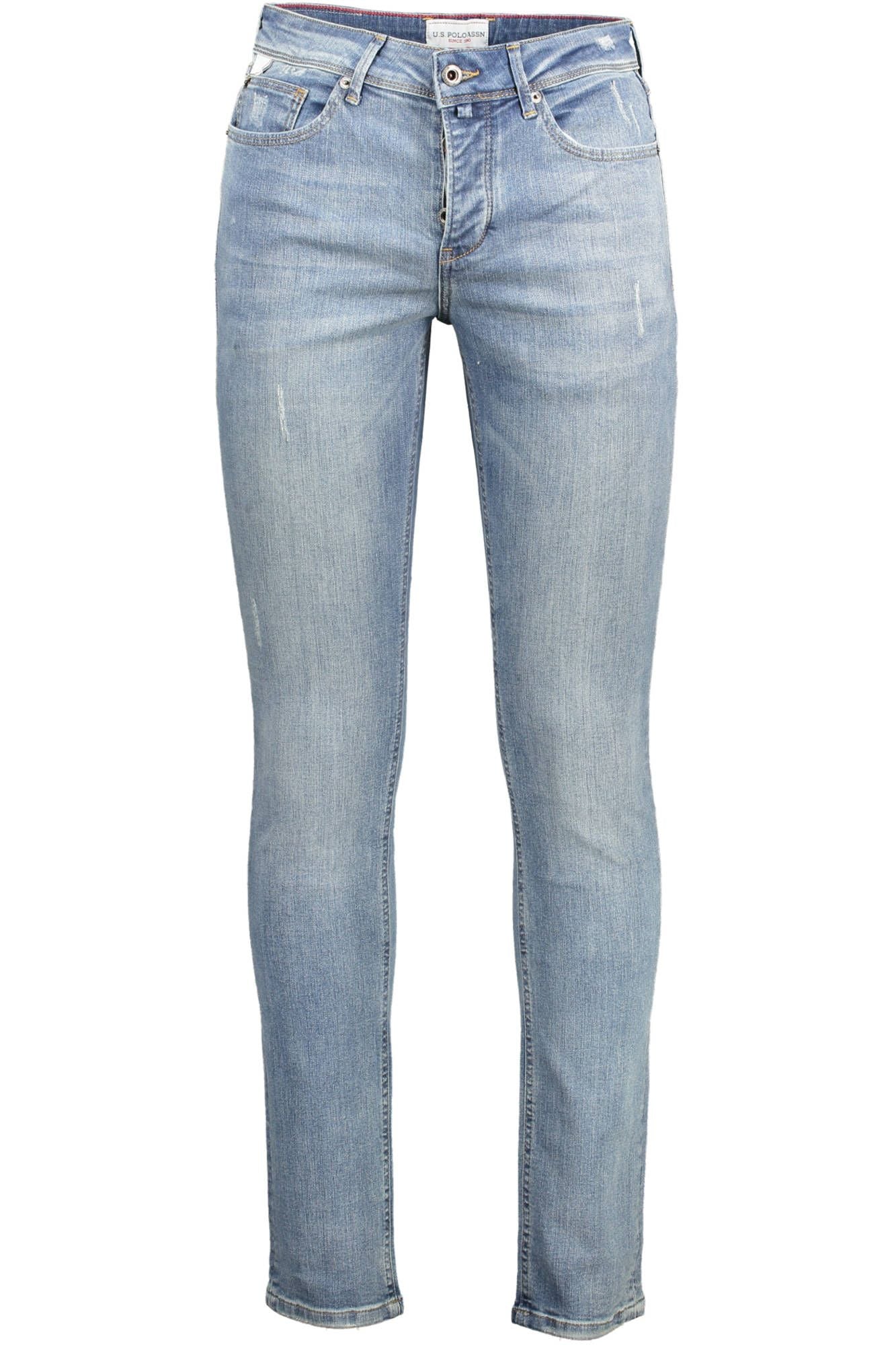 Light Blue Cotton Men Jeans