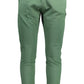 Green Cotton Men Pant