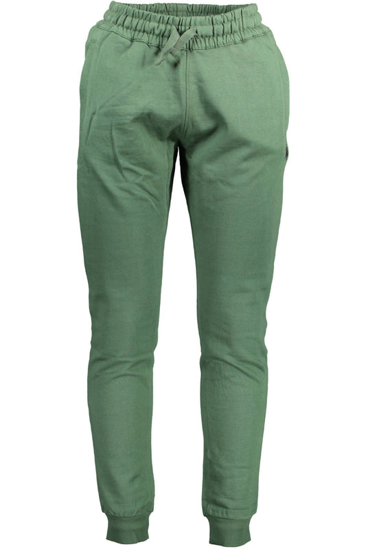Green Cotton Men Pant