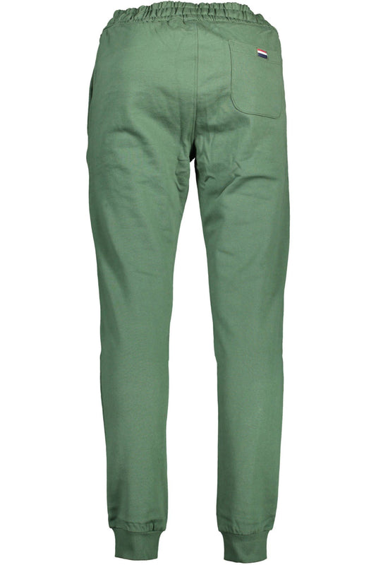Green Cotton Men Pant