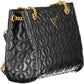 Black Polyurethane Women Handbag