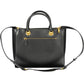 Black Polyurethane Women Handbag