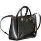 Black Polyurethane Women Handbag