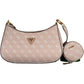 Pink Polyurethane Women Handbag