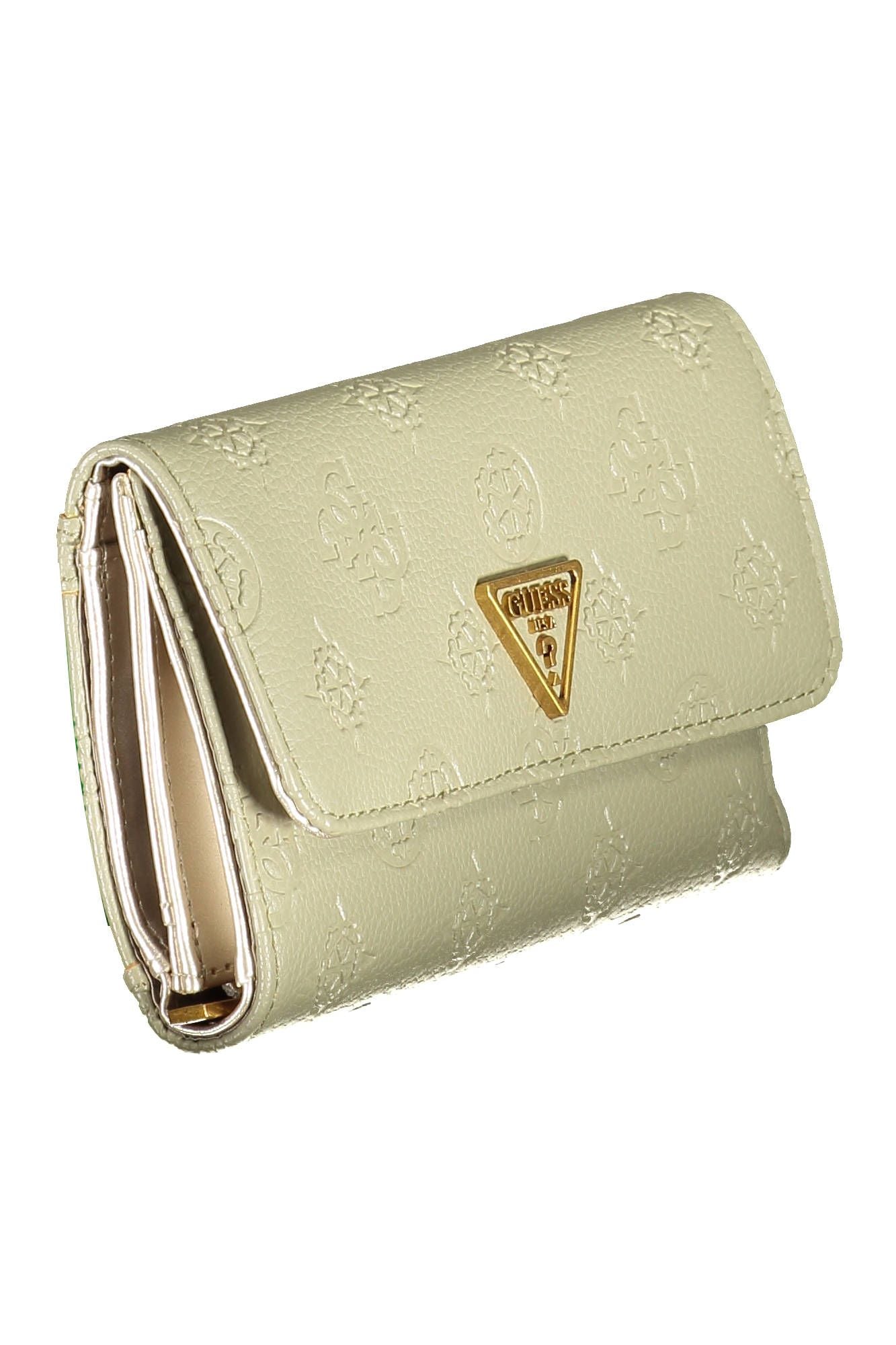 Green Polyurethane Women Wallet