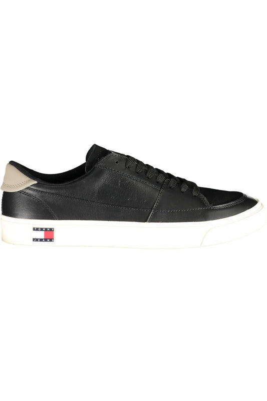 Black Recycled Polyester Men Sneaker