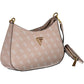Pink Polyurethane Women Handbag