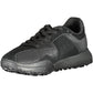 Black Polyester Men Sneaker