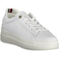 White Polyester Women Sneaker