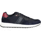 Blue Polyester Men Sneaker