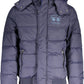 Blue Polyamide Men Jacket
